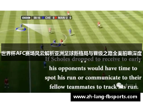 世界杯AFC赛场风云解析亚洲足球新格局与晋级之路全面前瞻深度